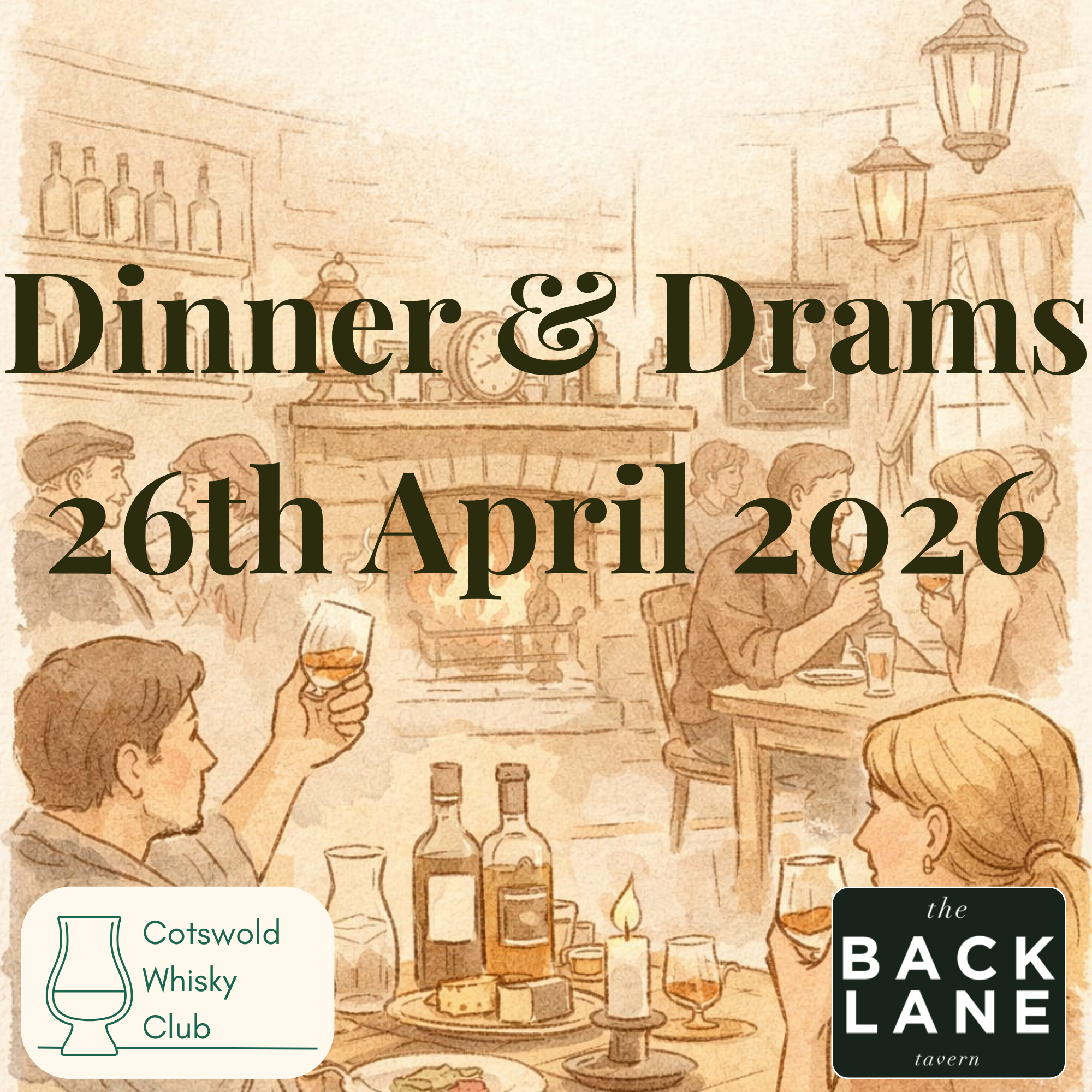 Dinner & Drams - A Cotswold Whisky Supper - Event at The Back Lane Tavern